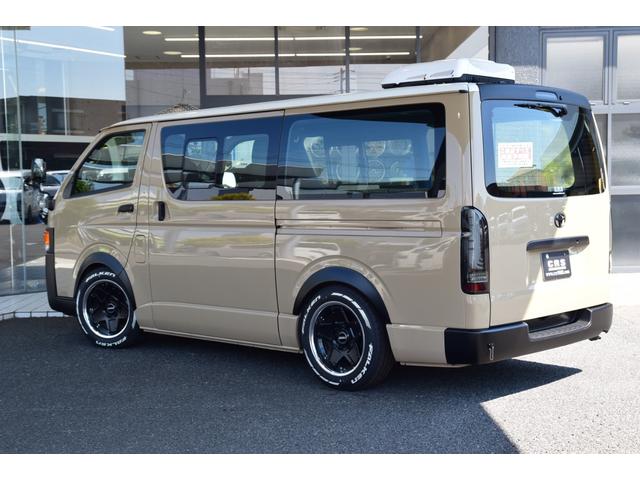 ハイエースバン 　キャンピングカー　ＤＣクーラー　ＦＦヒーター　外部電源　外部充電　サブバッテリー　８型ＳＤナビ　ローダウン　ＥＳＳＥＸ１７インチアルミ　車中泊　ベッドキット　ＥＴＣ２．０　丸目換装　ＬＥＤテールライト（64枚目）