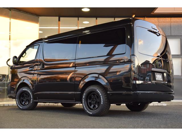 ハイエースワゴン GL 千葉BLACKSTYLE フロントバンパーガード ESSEX16インチアルミ 25mmオーバーフェンダー フローティングナビ 12.8型後席モニター 天井スピーカー デジタルインナーミラー(15枚目)