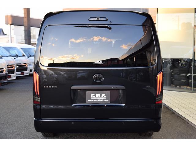 ハイエースワゴン GL 千葉BLACKSTYLE フロントバンパーガード ESSEX16インチアルミ 25mmオーバーフェンダー フローティングナビ 12.8型後席モニター 天井スピーカー デジタルインナーミラー(17枚目)