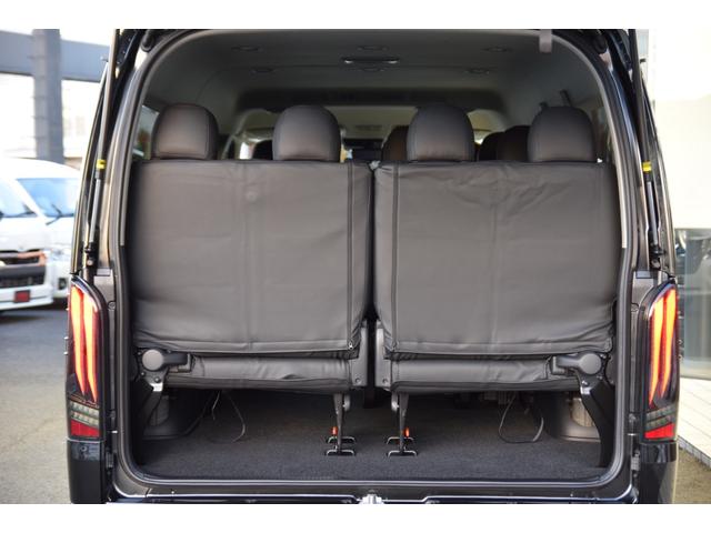 ハイエースワゴン GL 千葉BLACKSTYLE フロントバンパーガード ESSEX16インチアルミ 25mmオーバーフェンダー フローティングナビ 12.8型後席モニター 天井スピーカー デジタルインナーミラー(18枚目)