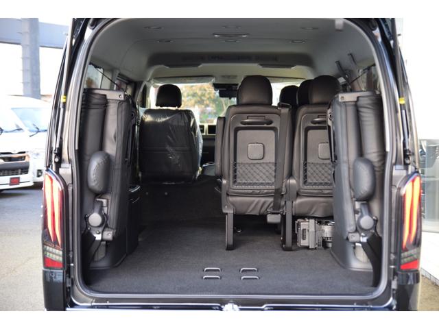 ハイエースワゴン GL 千葉BLACKSTYLE フロントバンパーガード ESSEX16インチアルミ 25mmオーバーフェンダー フローティングナビ 12.8型後席モニター 天井スピーカー デジタルインナーミラー(20枚目)