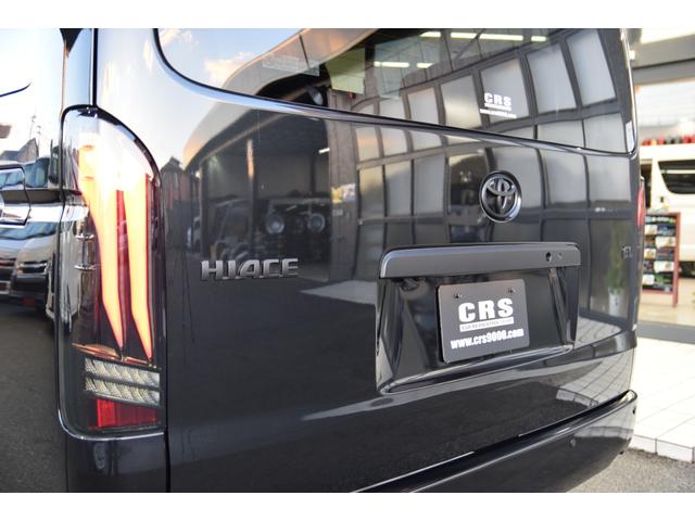 ハイエースワゴン GL 千葉BLACKSTYLE フロントバンパーガード ESSEX16インチアルミ 25mmオーバーフェンダー フローティングナビ 12.8型後席モニター 天井スピーカー デジタルインナーミラー(57枚目)