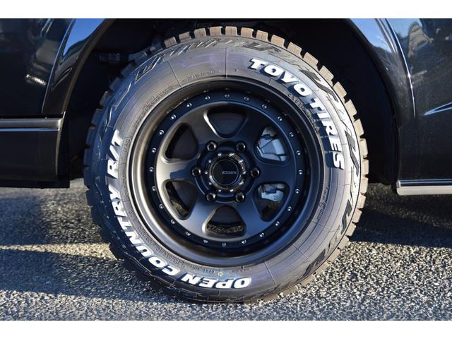 ハイエースワゴン GL 千葉BLACKSTYLE フロントバンパーガード ESSEX16インチアルミ 25mmオーバーフェンダー フローティングナビ 12.8型後席モニター 天井スピーカー デジタルインナーミラー(63枚目)