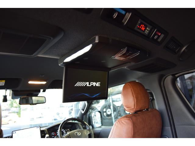 ハイエースバン スーパーGL ダークプライムII ローダウン ベッドキット 車中泊 フロントスポイラー ESSEX17インチアルミ フローティングナビ 10.1型後席モニター LEDヘッドライト LEDテールランプ バックカメラ付き防眩ミラー(40枚目)