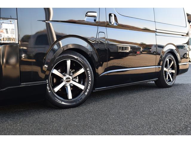 ハイエースバン スーパーGL ダークプライムII ローダウン ベッドキット 車中泊 フロントスポイラー ESSEX17インチアルミ フローティングナビ 10.1型後席モニター LEDヘッドライト LEDテールランプ バックカメラ付き防眩ミラー(64枚目)