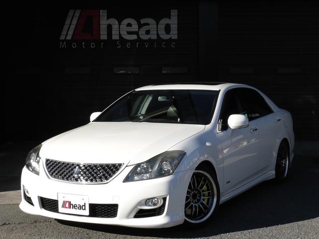 クラウン ３．５アスリート　＋Ｍ　スーパーチャージャー　ブレンボキャリパー　ＲＡＹＳ　ＲＥ３０　車高調　フジツボマフラー装着（3枚目）