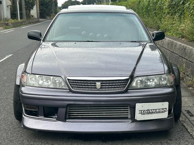 マークII ツアラーV サンルーフ MT載せ替え公認 フルデュアルマフラー 機械式LSD 社外強化クラッチ インタークーラー WORK T5R18インチ トラストプロフェックブーストコントローラー 前後V1フェンダー(5枚目)