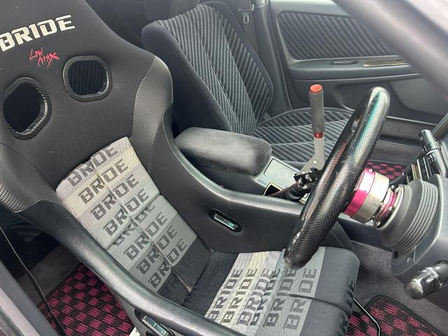 マークII ツアラーV サンルーフ MT載せ替え公認 フルデュアルマフラー 機械式LSD 社外強化クラッチ インタークーラー WORK T5R18インチ トラストプロフェックブーストコントローラー 前後V1フェンダー(17枚目)