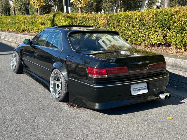 マークII ツアラーV MT公認済 サンルーフ 社外ラジエーター インタークーラー 機械式LSD ORC強化メタルツインクラッチ 社外フルエアロ BNスポーツフロントフェンダー WORK T5R2P18インチ(2枚目)