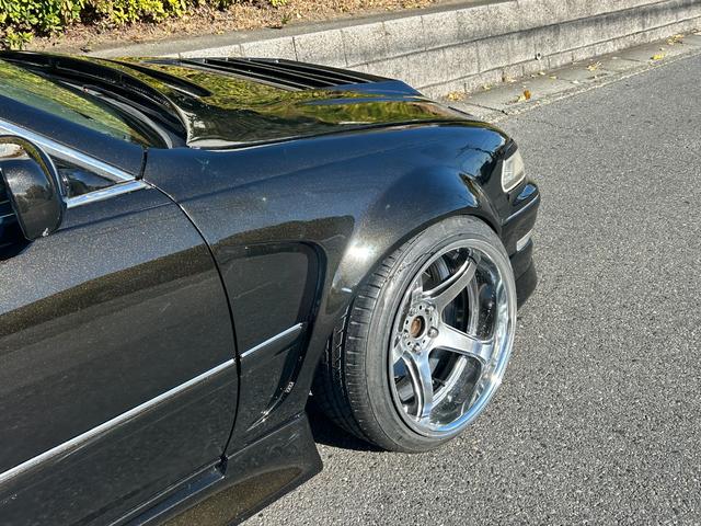 マークII ツアラーV MT公認済 サンルーフ 社外ラジエーター インタークーラー 機械式LSD ORC強化メタルツインクラッチ 社外フルエアロ BNスポーツフロントフェンダー WORK T5R2P18インチ(8枚目)