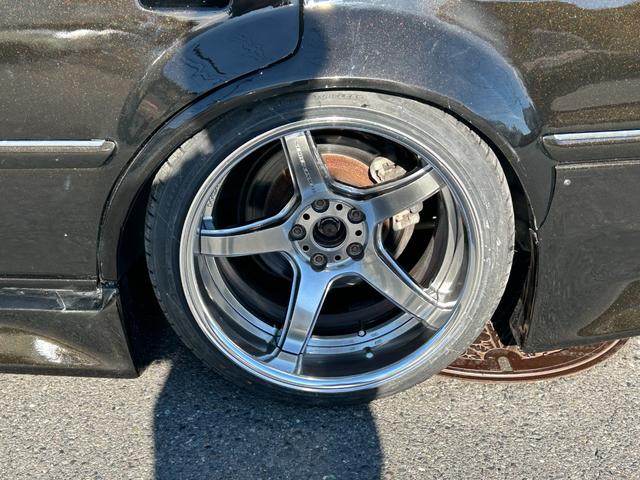 マークII ツアラーV MT公認済 サンルーフ 社外ラジエーター インタークーラー 機械式LSD ORC強化メタルツインクラッチ 社外フルエアロ BNスポーツフロントフェンダー WORK T5R2P18インチ(20枚目)