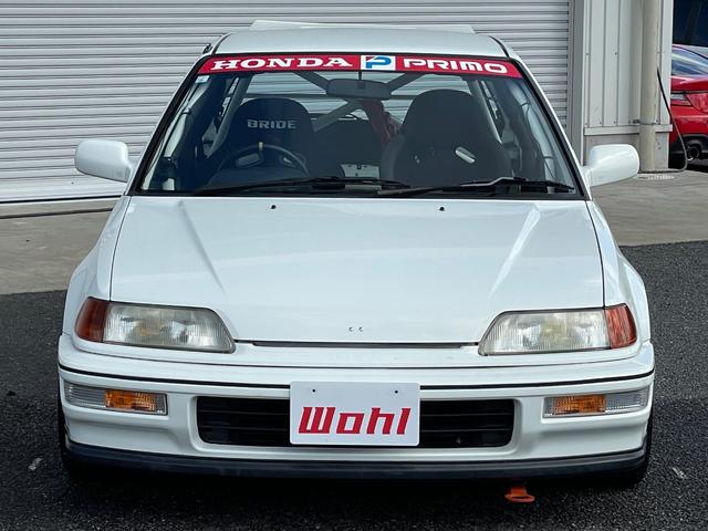 シビック ＳｉＲ　５速ＭＴ　Ｂ１６Ａエンジン　ＢＲＩＤＥフルバケットシート　１２点式ロールケージ　ゼロファイター車高調　５ＺＩＧＥＮエキマニ　バーディークラブＳＰＥＣ２マフラー　ＥＮＫＥＩ１５インチアルミホ―イル（8枚目）