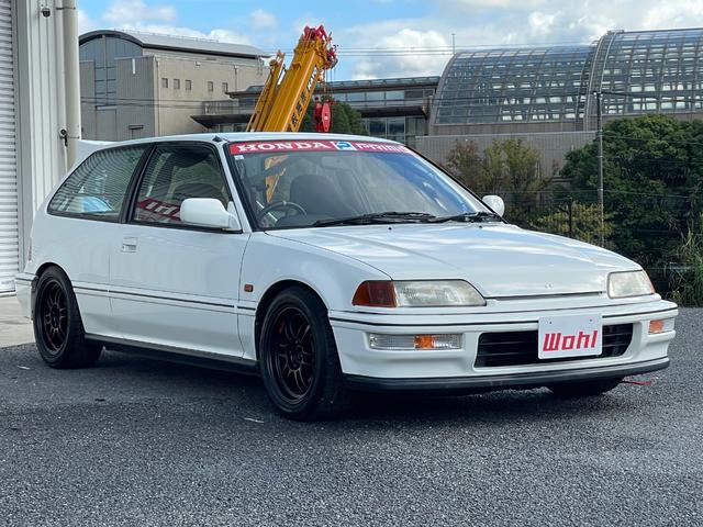 シビック ＳｉＲ　５速ＭＴ　Ｂ１６Ａエンジン　ＢＲＩＤＥフルバケットシート　１２点式ロールケージ　ゼロファイター車高調　５ＺＩＧＥＮエキマニ　バーディークラブＳＰＥＣ２マフラー　ＥＮＫＥＩ１５インチアルミホ―イル（10枚目）