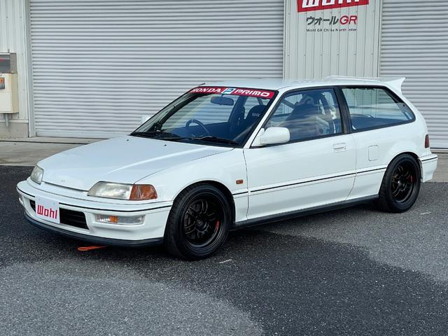 シビック ＳｉＲ　５速ＭＴ　Ｂ１６Ａエンジン　ＢＲＩＤＥフルバケットシート　１２点式ロールケージ　ゼロファイター車高調　５ＺＩＧＥＮエキマニ　バーディークラブＳＰＥＣ２マフラー　ＥＮＫＥＩ１５インチアルミホ―イル（25枚目）