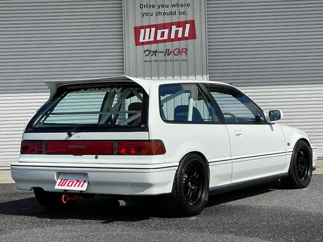 シビック ＳｉＲ　５速ＭＴ　Ｂ１６Ａエンジン　ＢＲＩＤＥフルバケットシート　１２点式ロールケージ　ゼロファイター車高調　５ＺＩＧＥＮエキマニ　バーディークラブＳＰＥＣ２マフラー　ＥＮＫＥＩ１５インチアルミホ―イル（46枚目）