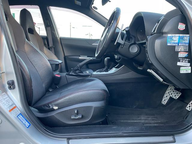 インプレッサ WRX STI Aライン 4WD ターボ パナソニックナビ DTV ETC プッシュスタート パドルシフト ハーフレザーシート STIトランクスポイラー ヴァレンティスモークテール ガナドールマフラー WORK19インチAW(14枚目)