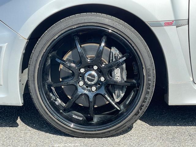 インプレッサ WRX STI Aライン 4WD ターボ パナソニックナビ DTV ETC プッシュスタート パドルシフト ハーフレザーシート STIトランクスポイラー ヴァレンティスモークテール ガナドールマフラー WORK19インチAW(65枚目)