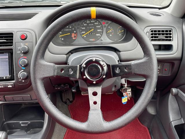 シビック タイプＲ　５速ＭＴ　ＶＴＥＣエンジン　カロッツェリアナビ　ＥＴＣ　ＲＥＣＡＲＯセミバケットシート　ＥＮＤＬＥＳＳ車高調　　社外ＬＳＤ　ＳＰＯＯＮマフラー　社外エキマニ　純正１５インチアルミホイール（29枚目）