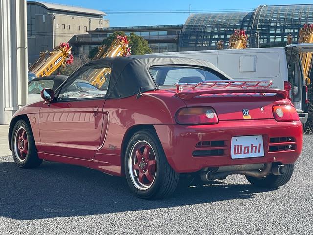 ビート ベースグレード 5速MT カロッツェリアナビ CD DVD ETC カロッツェリアスピーカー 運転席RECAROセミバケットシート 社外ステアリング 社外車高調 レーシングスパルコ13インチアルミホイール(11枚目)