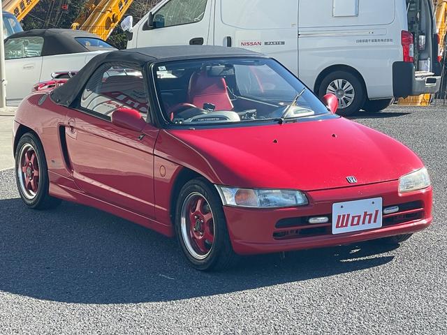 ビート ベースグレード 5速MT カロッツェリアナビ CD DVD ETC カロッツェリアスピーカー 運転席RECAROセミバケットシート 社外ステアリング 社外車高調 レーシングスパルコ13インチアルミホイール(18枚目)