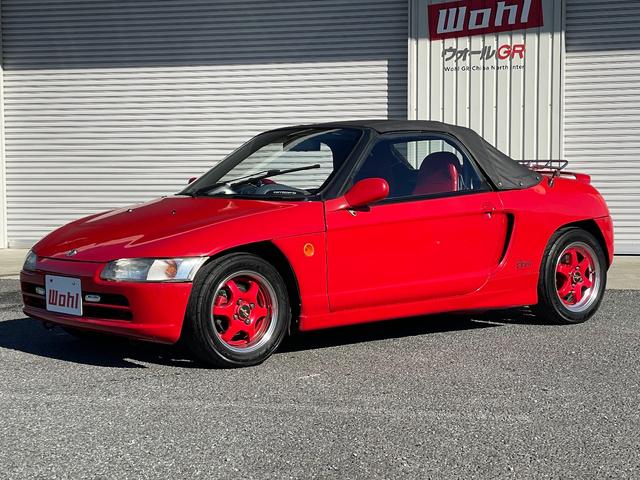 ビート ベースグレード 5速MT カロッツェリアナビ CD DVD ETC カロッツェリアスピーカー 運転席RECAROセミバケットシート 社外ステアリング 社外車高調 レーシングスパルコ13インチアルミホイール(20枚目)