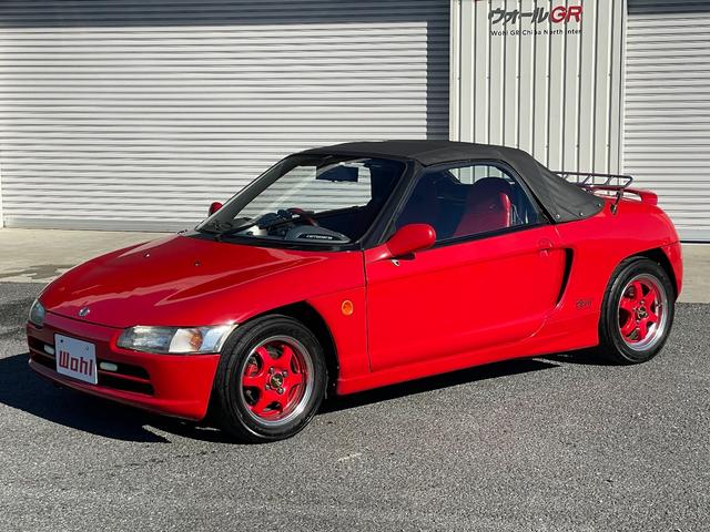 ビート ベースグレード 5速MT カロッツェリアナビ CD DVD ETC カロッツェリアスピーカー 運転席RECAROセミバケットシート 社外ステアリング 社外車高調 レーシングスパルコ13インチアルミホイール(23枚目)