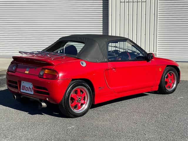 ビート ベースグレード 5速MT カロッツェリアナビ CD DVD ETC カロッツェリアスピーカー 運転席RECAROセミバケットシート 社外ステアリング 社外車高調 レーシングスパルコ13インチアルミホイール(24枚目)