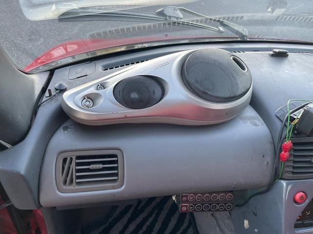 ビート ベースグレード 5速MT カロッツェリアナビ CD DVD ETC カロッツェリアスピーカー 運転席RECAROセミバケットシート 社外ステアリング 社外車高調 レーシングスパルコ13インチアルミホイール(25枚目)