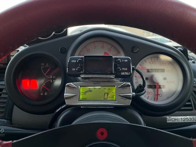 ビート ベースグレード 5速MT カロッツェリアナビ CD DVD ETC カロッツェリアスピーカー 運転席RECAROセミバケットシート 社外ステアリング 社外車高調 レーシングスパルコ13インチアルミホイール(30枚目)