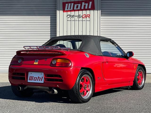 ビート ベースグレード 5速MT カロッツェリアナビ CD DVD ETC カロッツェリアスピーカー 運転席RECAROセミバケットシート 社外ステアリング 社外車高調 レーシングスパルコ13インチアルミホイール(53枚目)