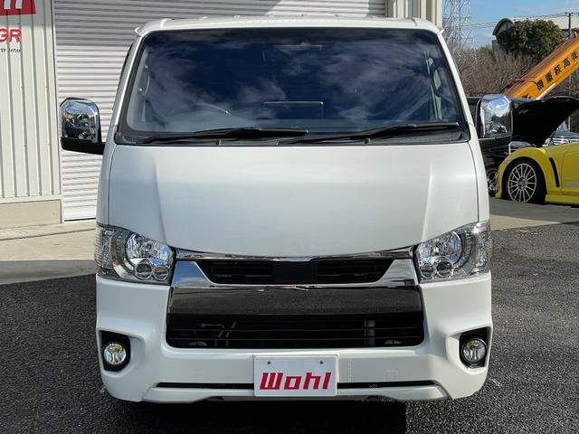 ハイエースバン スーパーＧＬ　ダークプライムＩＩ　ワンオーナー　アルパインナビ　ＤＴＶ　ＥＴＣ　デジタルインナーミラー　両側パワースライドドア　社外バンパー（Ｆ・Ｒ）　オーバーフェンダー　ＵＩｖｅｈｉｃｌｅショック　ＥＳＳＥＸ１８インチアルミホイール（8枚目）