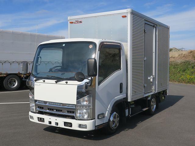 フルフラットロー 平成24年式 いすゞ 2tアルミバン 標準ショート 内高203cm 左サイド扉 全低床 150馬力 準中型免許対応 旧普通免許OK(4枚目)