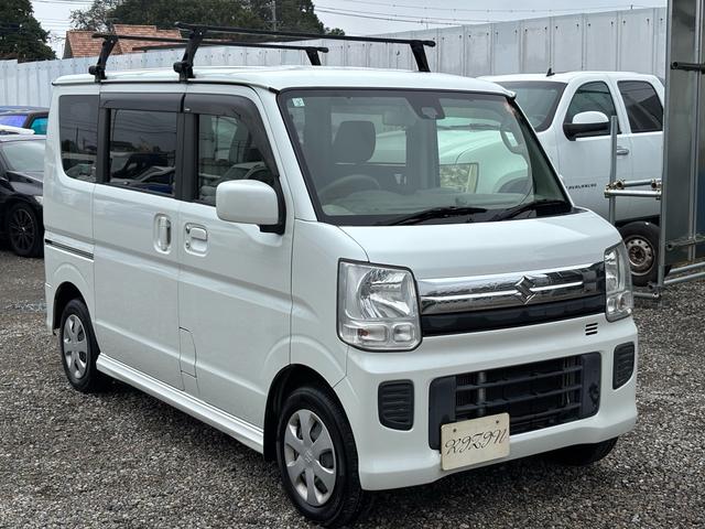 エブリイワゴン ＪＰターボ　４ＷＤ　インタークーラーターボ　レーダーブレーキサポート　ナビ　ＴＶ　Ｂｌｕｅｔｏｏｔｈ　ＥＴＣ　シートヒーター　リアヒーター　電格ミラー　エンジンスターター　ルーフキャリア　スマートキー　修復歴なし（3枚目）