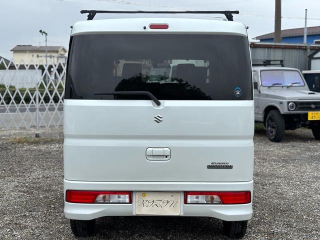 エブリイワゴン ＪＰターボ　４ＷＤ　インタークーラーターボ　レーダーブレーキサポート　ナビ　ＴＶ　Ｂｌｕｅｔｏｏｔｈ　ＥＴＣ　シートヒーター　リアヒーター　電格ミラー　エンジンスターター　ルーフキャリア　スマートキー　修復歴なし（6枚目）