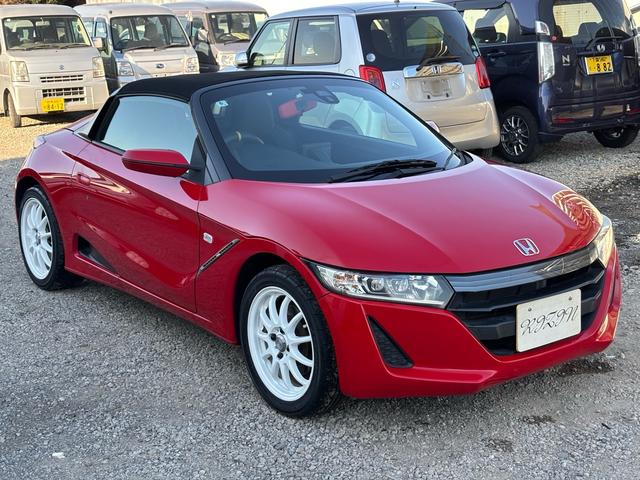 S660 α 保証1年付 走行1万km台 6MT 社外ナビ TV Bluetooth バックカメラ 社外16インチアルミ ETC ハーフレザーシート クルーズコントロール スマートキー プッシュスタート(4枚目)