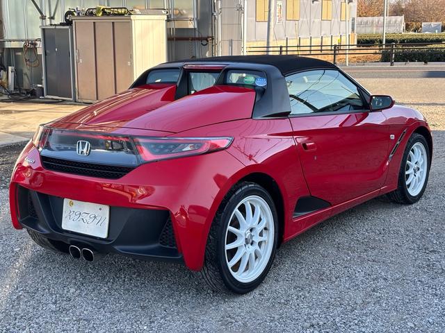 S660 α 保証1年付 走行1万km台 6MT 社外ナビ TV Bluetooth バックカメラ 社外16インチアルミ ETC ハーフレザーシート クルーズコントロール スマートキー プッシュスタート(6枚目)