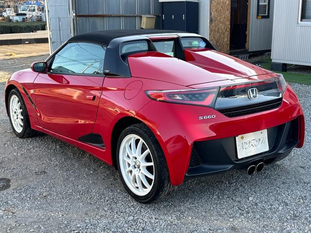 S660 α 保証1年付 走行1万km台 6MT 社外ナビ TV Bluetooth バックカメラ 社外16インチアルミ ETC ハーフレザーシート クルーズコントロール スマートキー プッシュスタート(8枚目)