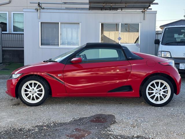 S660 α 保証1年付 走行1万km台 6MT 社外ナビ TV Bluetooth バックカメラ 社外16インチアルミ ETC ハーフレザーシート クルーズコントロール スマートキー プッシュスタート(9枚目)