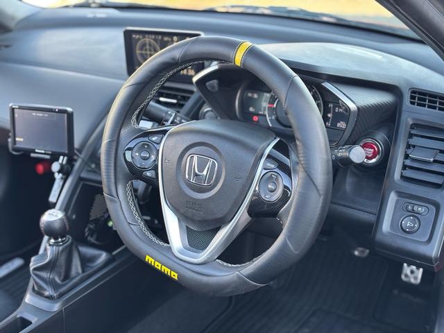 S660 α 保証1年付 走行1万km台 6MT 社外ナビ TV Bluetooth バックカメラ 社外16インチアルミ ETC ハーフレザーシート クルーズコントロール スマートキー プッシュスタート(13枚目)