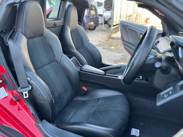 S660 α 保証1年付 走行1万km台 6MT 社外ナビ TV Bluetooth バックカメラ 社外16インチアルミ ETC ハーフレザーシート クルーズコントロール スマートキー プッシュスタート(14枚目)