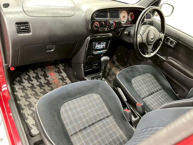 ミラジーノ ミニライトスペシャルリミテッド ユーザー様直接仕入れ ミニライト14インチAW スポーツマフラー 青チェック柄シート ALPINEオーディオ メッキパーツ サイドバイザー 電格ミラー パワーウインドウ リモコンキー 予備キー ETC(38枚目)