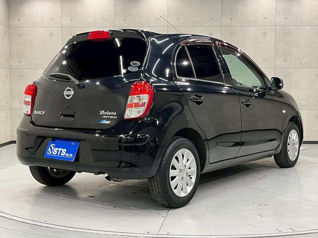 マーチ ボレロ　ユーザー様直接仕入れ車両　専用エクステリア・１４インチアルミ　純正ナビ　フルセグＴＶ　Ｂｌｕｅｔｏｏｔｈ　バックモニター　ドラレコ　メッキドアハンドル　革巻きステア　インテリジェントキー　ＥＴＣ車載器（13枚目）