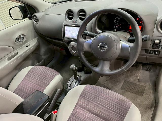 マーチ ボレロ　ユーザー様直接仕入れ車両　専用エクステリア・１４インチアルミ　純正ナビ　フルセグＴＶ　Ｂｌｕｅｔｏｏｔｈ　バックモニター　ドラレコ　メッキドアハンドル　革巻きステア　インテリジェントキー　ＥＴＣ車載器（41枚目）