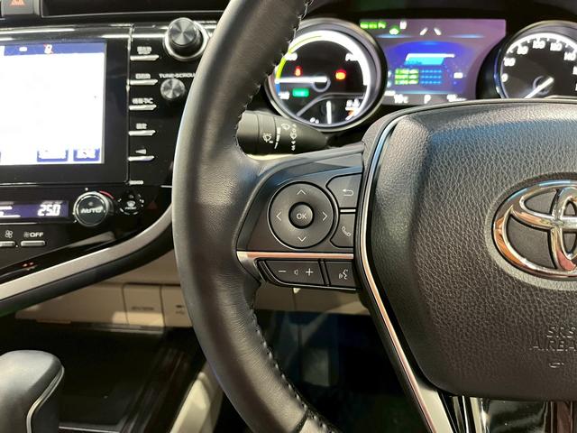 カムリ Ｇレザーパッケージ　ワンオーナー　ＴＲＤフルエアロ　トランクスポイラー　ＬＥＤヘッドライト　純正ＡＷ　純正ナビ　フルセグＴＶ　ＢＴ接続　バックカメラ　革シート　パワーシート　シートヒーター　置くだけ充電　ドラレコ　ＥＴＣ（28枚目）