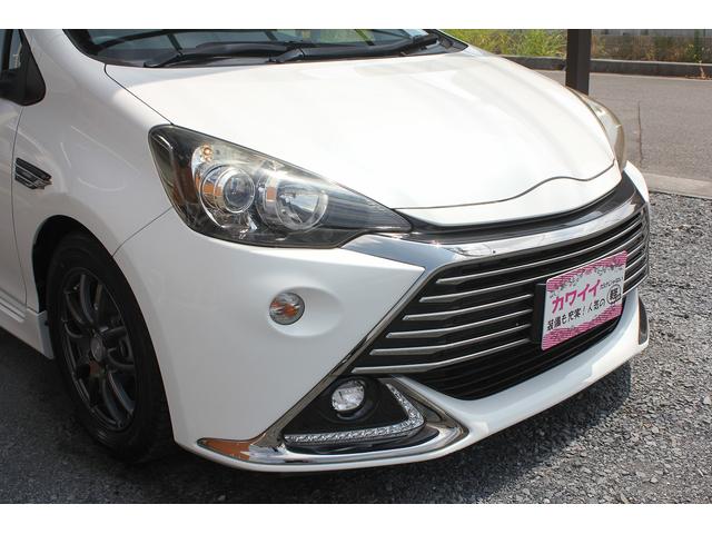 アクア Ｇ　Ｇ’ｓ　修復歴無し・３年保証・禁煙車・後期モデル・トヨタセーフティセンス・スマートキー・ＬＥＤヘッドライト・純正ナビ・カラーバックモニター・オートマチックハイビーム・レーンキープアシスト・社外アルミホイール（39枚目）