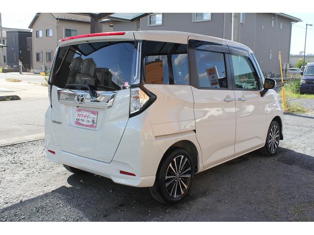 ルーミー カスタムＧ－Ｔ　修復歴無し・３年保証・後期モデル・禁煙車・新車１オーナー・後席専用フリップダウンモニター・純正９インチ大画面ナビ・アラウンドビューモニター・前後ドライブレコーダー・置くだけ充電・シートヒーター・ＥＴＣ（6枚目）