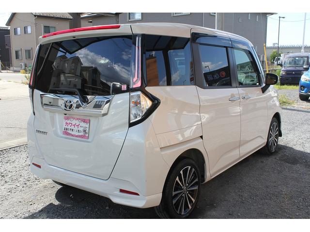 ルーミー カスタムＧ－Ｔ　修復歴無し・３年保証・後期モデル・禁煙車・新車１オーナー・後席専用フリップダウンモニター・純正９インチ大画面ナビ・アラウンドビューモニター・前後ドライブレコーダー・置くだけ充電・シートヒーター・ＥＴＣ（56枚目）