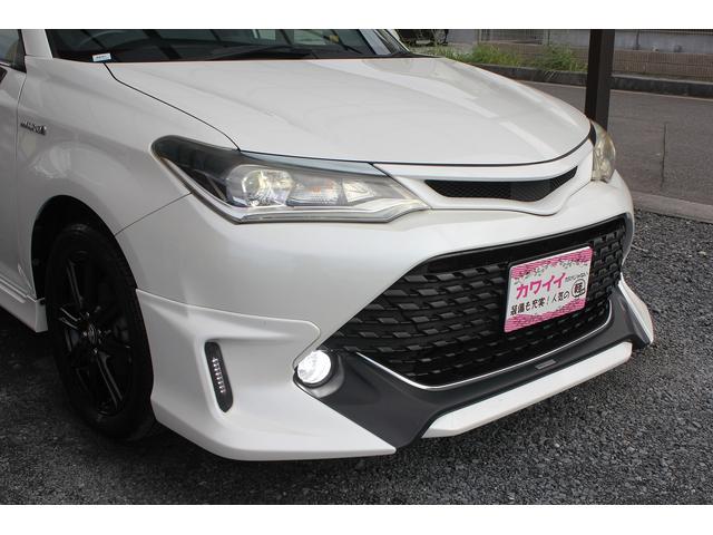 カローラフィールダー ハイブリッドG ダブルバイビー 修復歴無し・3年保証・中期モデル・禁煙車・TRDエアロ・トヨタセーフティセンス・ドラレコ・スマートキー・プッシュスタート・LEDヘッドライト・純正ナビ・バックモニター・純正アルミ・シートヒータ・記録簿(40枚目)