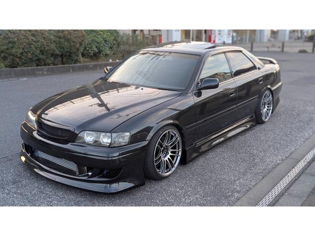 チェイサー ツアラーV サンルーフ 新品車高調 新品インタークーラー 社外エアロ 砲弾マフラー(4枚目)