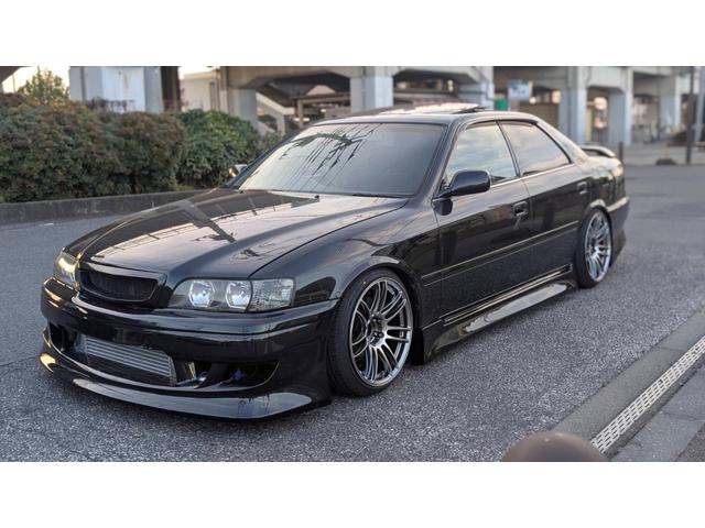 チェイサー ツアラーV サンルーフ 新品車高調 新品インタークーラー 社外エアロ 砲弾マフラー(5枚目)